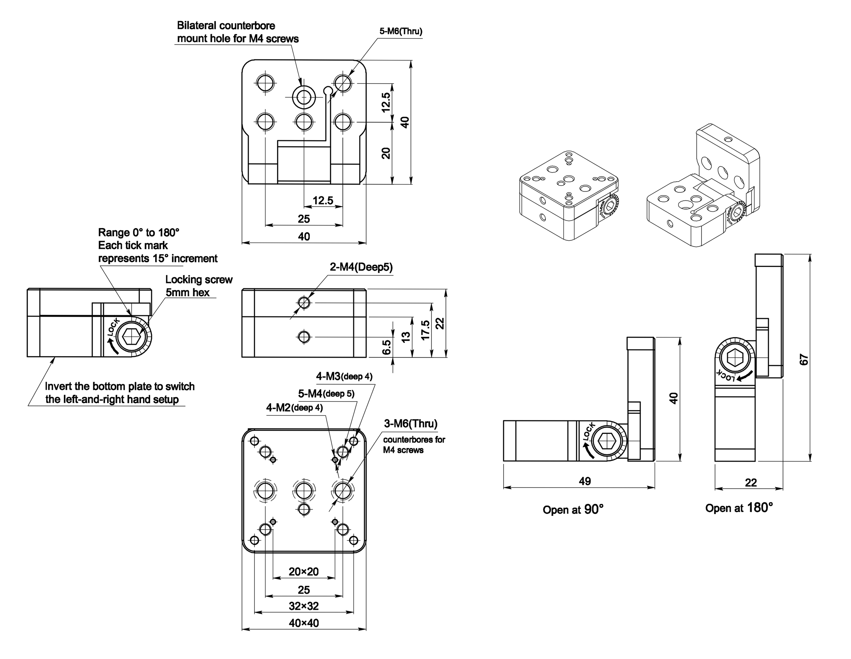 倾斜台 翻折架 倾角台0-180度 PT-QX40 倾斜台 翻折架 倾角台0-180度 PT-QX40