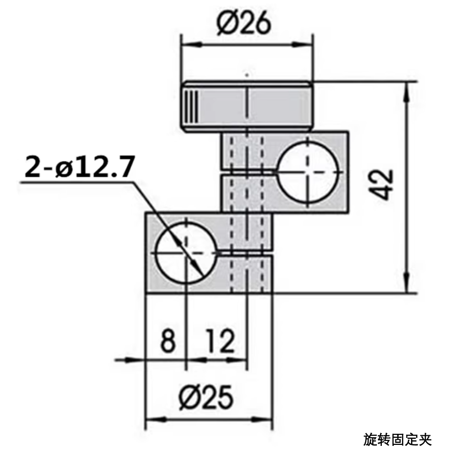交叉杆架万向杆架光学实验用接杆固定架可旋转固定架规格可选