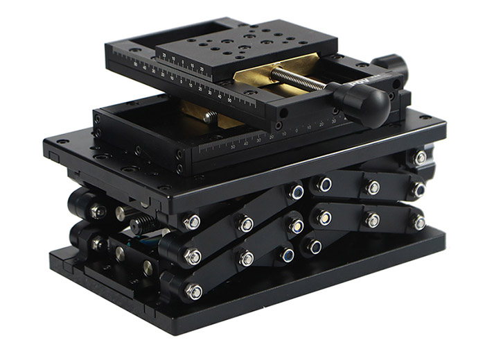 手动升降台XYZ组合台大台面Z轴位移台高度调节 手动升降台XYZ组合台大台面Z轴位移台高度调节