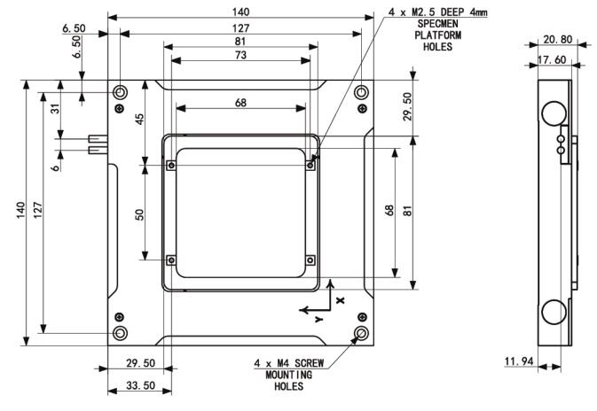 PT-NM100 /PT-NM100Z15纳米定位平台 PT-NM100 /PT-NM100Z15纳米定位平台