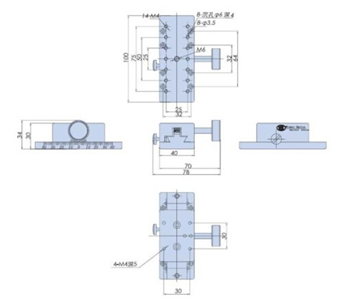 PT-SD112 普通型手动平移台 齿轮齿条X轴滑台 X轴位移台 平移台 PT-SD112 普通型手动平移台 齿轮齿条X轴滑台 X轴位移台 平移台