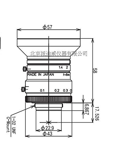 kowa LM8HC-SW 1英寸近红外/短波红外镜头 8mm焦距 显微镜物镜 kowa LM8HC-SW 1英寸近红外/短波红外镜头 8mm焦距 显微镜物镜