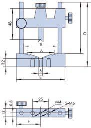 PT02-(50-150) 可调镜片架镜片调节架 镜片固定架 PT02-(50-150) 可调镜片架镜片调节架 镜片固定架