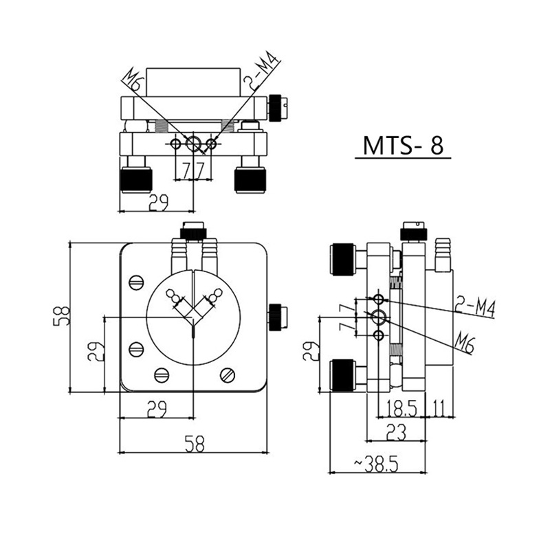 派迪威晶体水冷调整架光学镜架调整架MTS-5