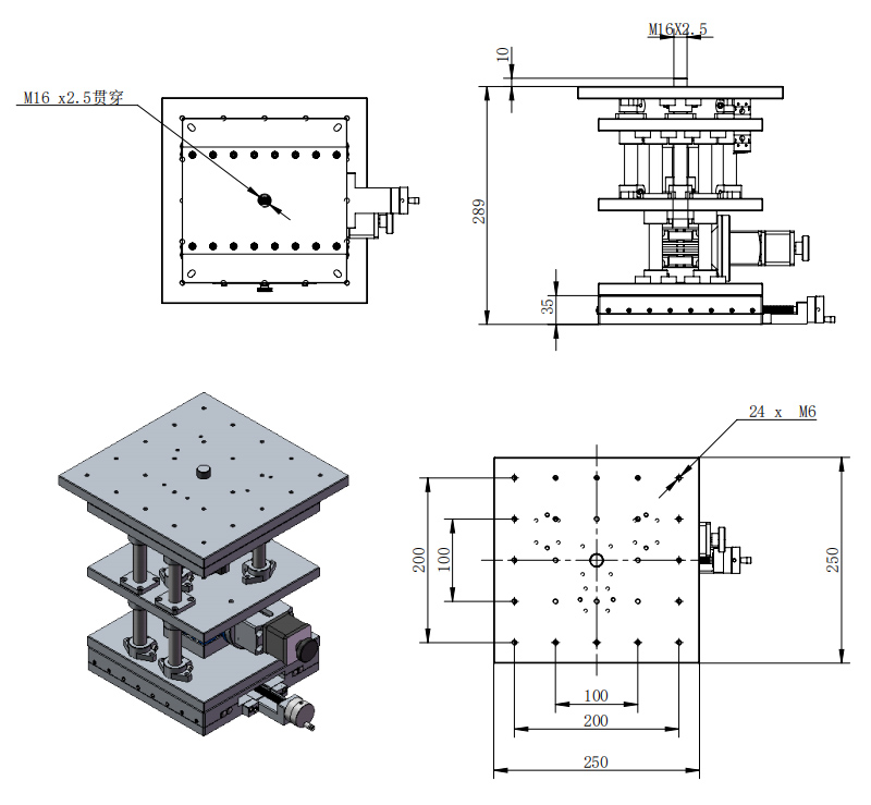 PT-XZ5010 XZ两轴组合位移台 电动升降台 PT-XZ5010 XZ两轴组合位移台 电动升降台