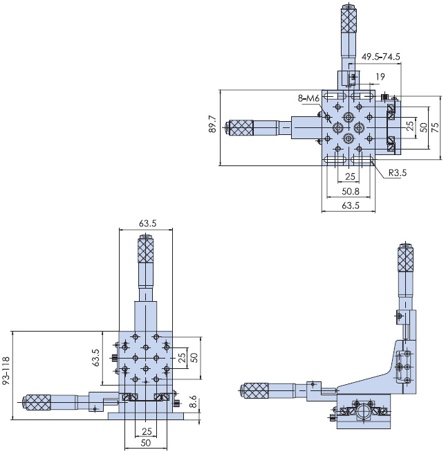 PT-GX1025光纤专用滑台