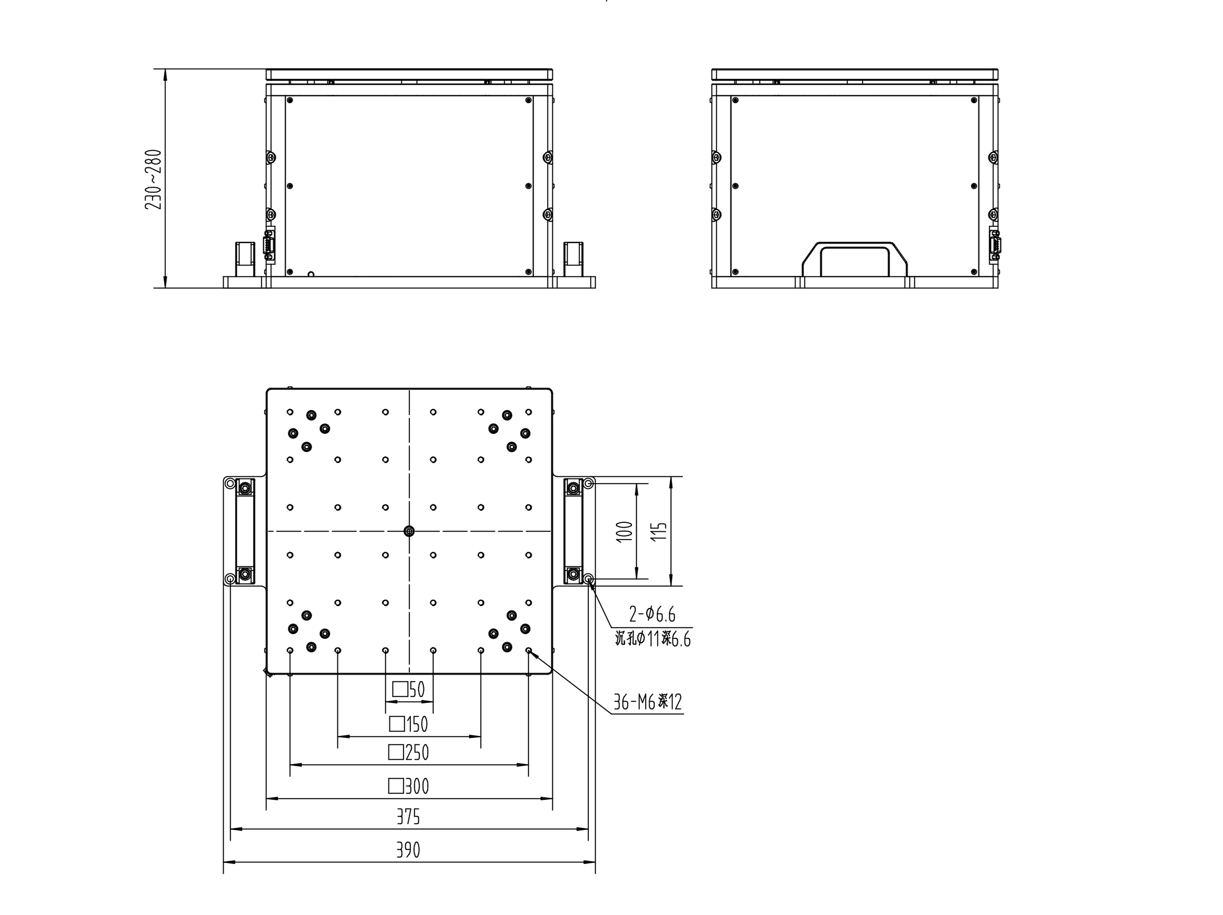 派迪威 高精度闭环升降台PT-GD3050 行程50mm 台面尺寸300*300mm 派迪威 高精度闭环升降台PT-GD3050 行程50mm 台面尺寸300*300mm