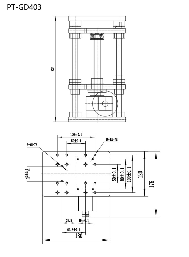 PT-GD140(50XY) GD403电动三维台 电动升降台平移台XYZ三轴位移台 PT-GD140(50XY) GD403电动三维台 电动升降台平移台XYZ三轴位移台