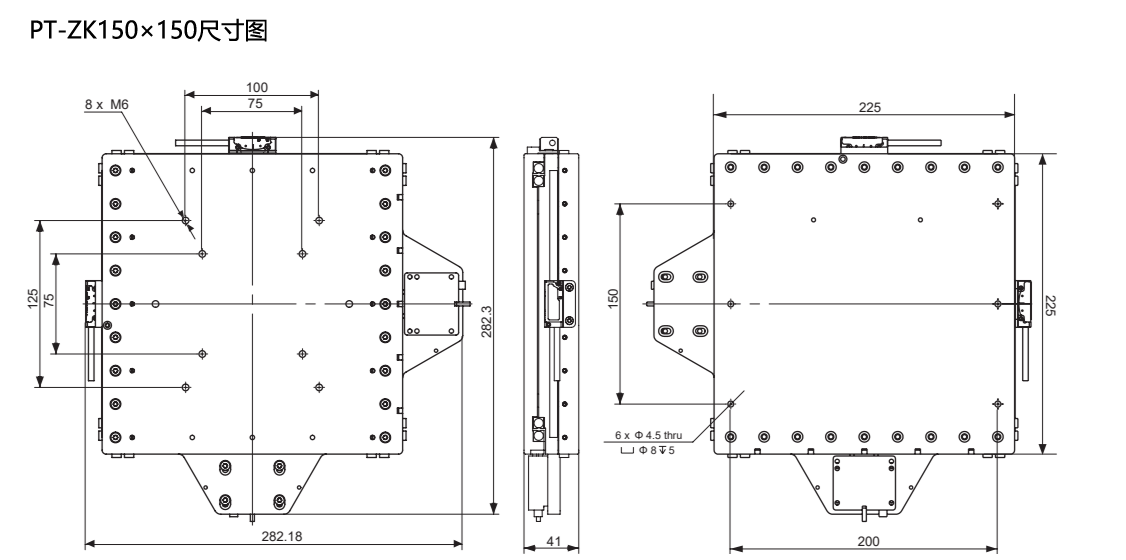 PT-ZK150×150系列两维真空弱磁自动载物台 PT-ZK150×150系列两维真空弱磁自动载物台