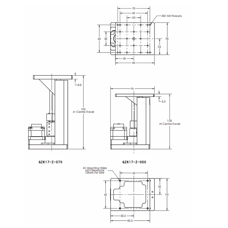 GZK17-Z高真空直线运动平台真空度1x10^(-10)mBar温度200° GZK17-Z高真空直线运动平台真空度1x10^(-10)mBar温度200°