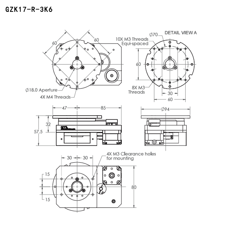 GZK17-R高真空直线运动平台真空度1x10^(-10)mBar温度200° GZK17-R高真空直线运动平台真空度1x10^(-10)mBar温度200°