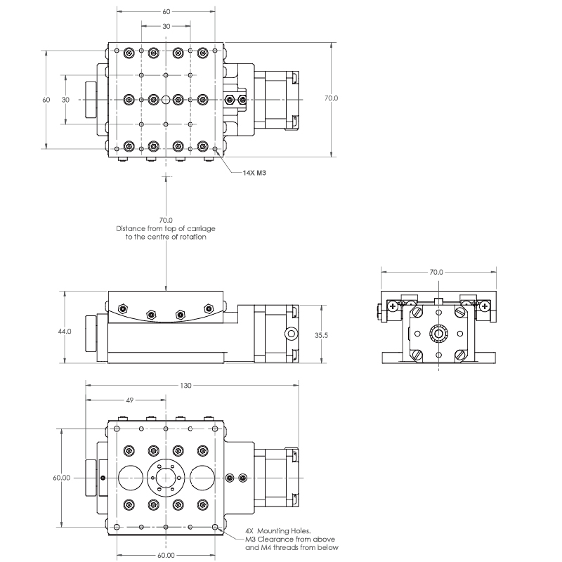 GZK17-G高真空直线运动平台真空度1x10^(-10)mBar温度200° GZK17-G高真空直线运动平台真空度1x10^(-10)mBar温度200°