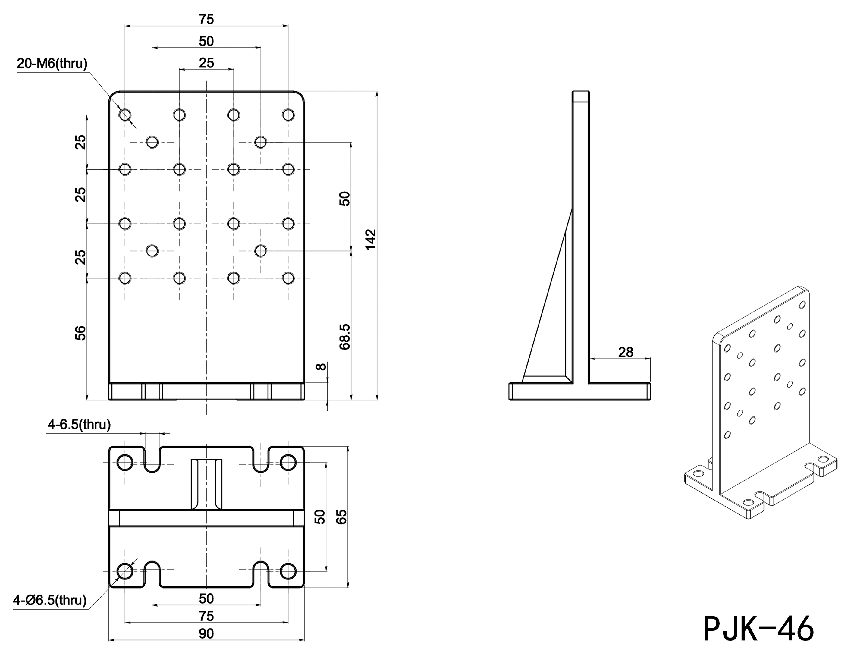 直角转接件 转台 连接件 固定块 角度固定器PJK36 直角转接件 转台 连接件 固定块 角度固定器PJK36