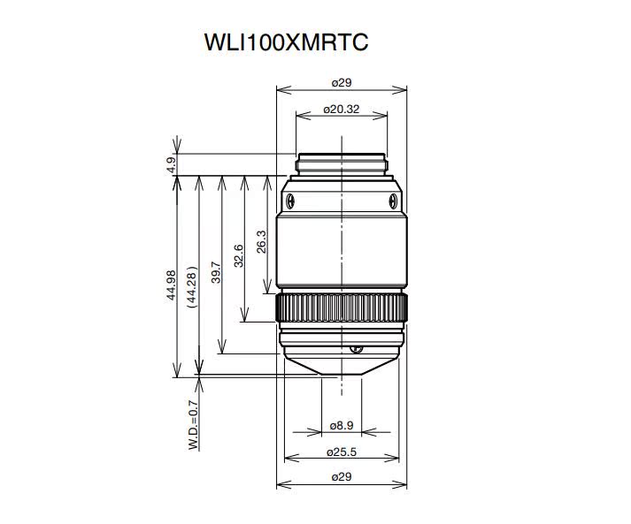 奥林巴斯白光干涉物镜WLI100XMRTC