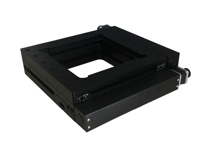 PT-XY100精密电动整体位移台光学二维平移台行程100×100滑台模组 PT-XY100精密电动整体位移台光学二维平移台行程100×100滑台模组