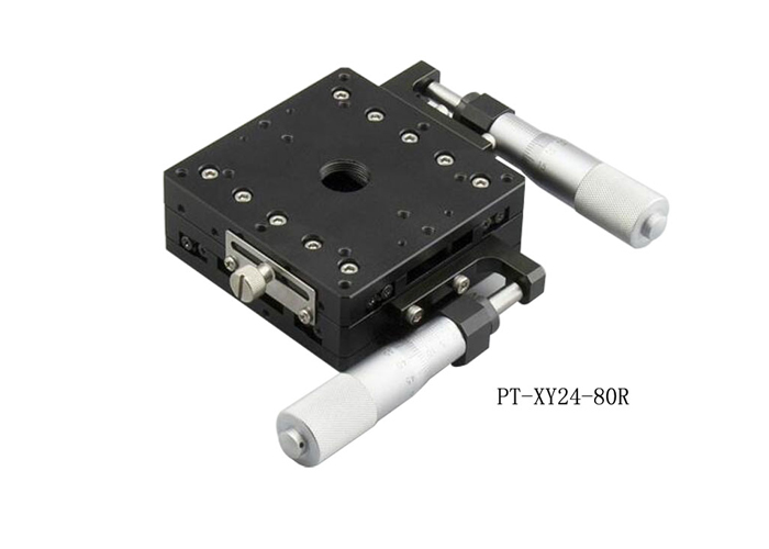 PT-XY24-80 XY轴位移台 手动多维组合台 平移台 位移台