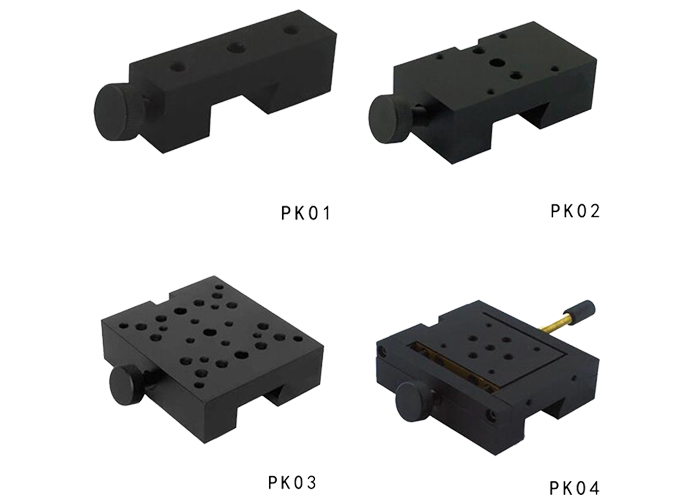 光学滑块 滑台 PK系列 燕尾结构 与PG01系列滑轨配合使用 可锁紧 光学滑块 滑台 PK系列 燕尾结构 与PG01系列滑轨配合使用 可锁紧