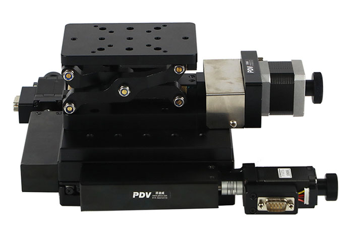 精密型电动平移台XYZ组合台Z轴升降XY平台 PT-XY50+PT-GD401 精密型电动平移台XYZ组合台Z轴升降XY平台 PT-XY50+PT-GD401