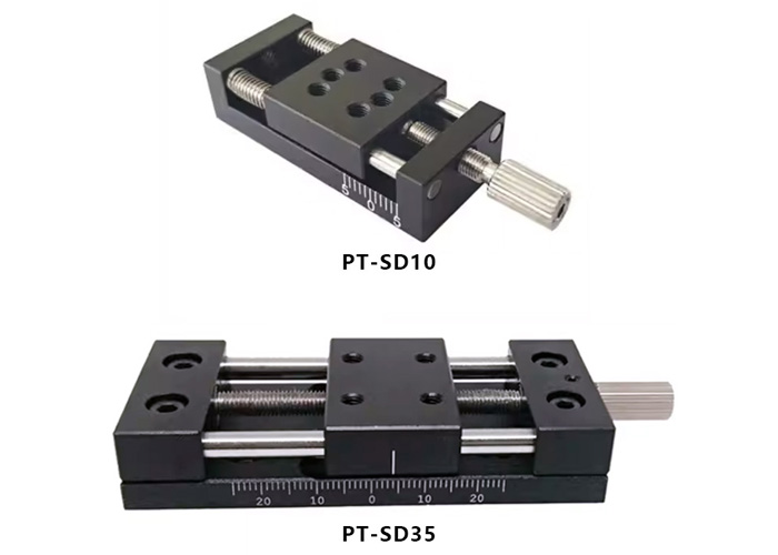 PT-SD10 35 65 95手动平移台 X单轴位移台 一维位移台滑台 PT-SD10 35 65 95手动平移台 X单轴位移台 一维位移台滑台