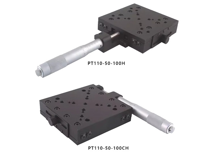 高精手动平移台PT110-50-100CH 50mm行程移动平台 位移台100*100 高精手动平移台PT110-50-100CH 50mm行程移动平台 位移台100*100