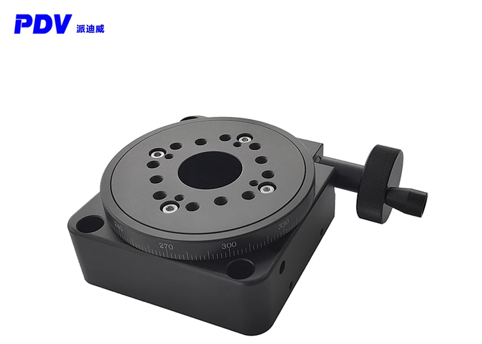 PX110-100手动旋转台中空旋转台快速调节360度旋转滑台