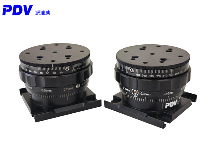 360°手动旋转升降台 26mm垂直调整光学实验位移台 PT-SD208