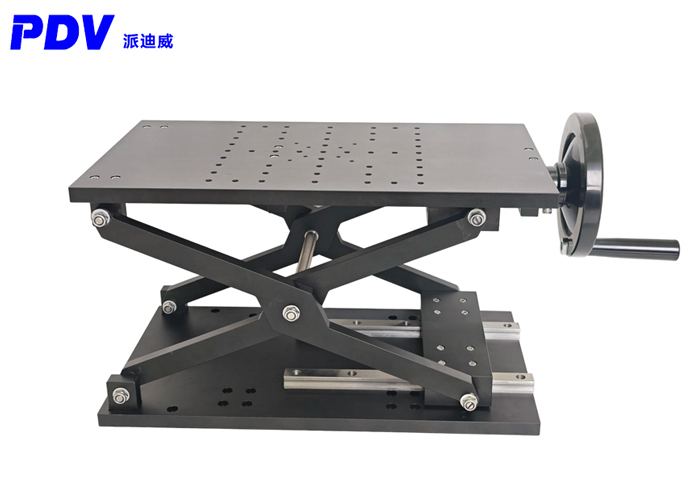 PT-SD3000手动剪式升降台 Z轴 可承载100公斤大行程300MM