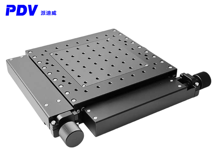 PT-XY100(手动薄款/厚款)手动高精度整体组合台双轴滑台位移平台 PT-XY100(手动薄款/厚款)手动高精度整体组合台双轴滑台位移平台