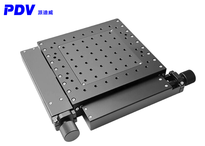 PT-XY100(手动薄款/厚款)手动高精度整体组合台双轴滑台位移平台 PT-XY100(手动薄款/厚款)手动高精度整体组合台双轴滑台位移平台