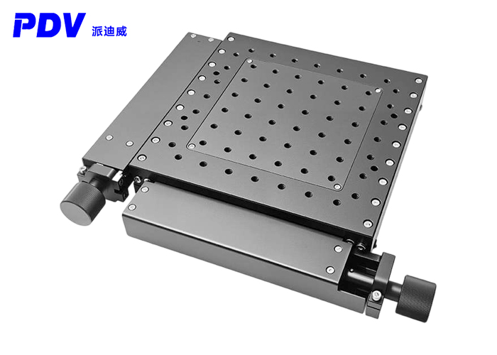 PT-XY100(手动薄款/厚款)手动高精度整体组合台双轴滑台位移平台