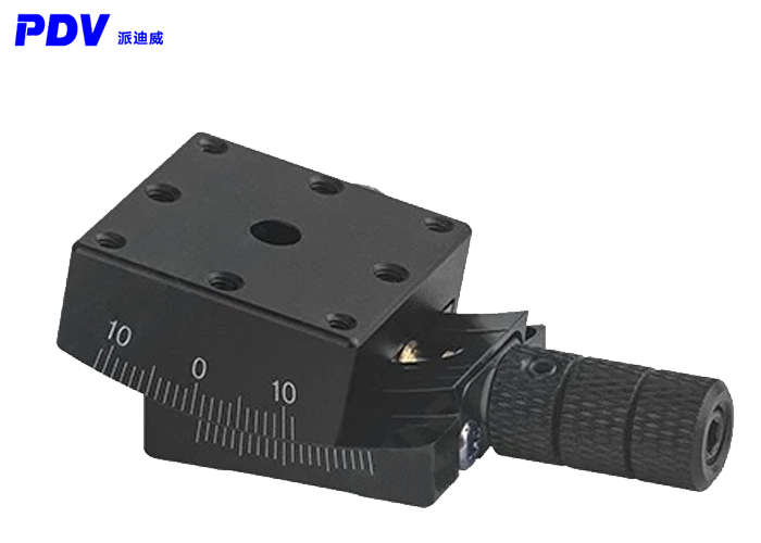 手动角位台相机光学调整架微调弧形滑台俯仰台尺寸25×25 40×40